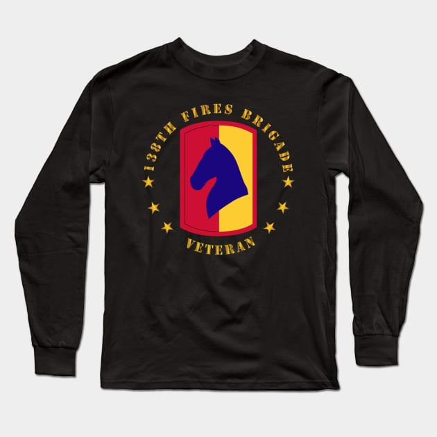 138th Fires Bde SSI - Veteran wo BackGrd Long Sleeve T-Shirt by twix123844